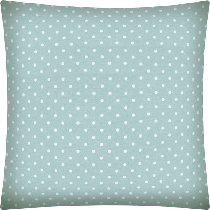 17" Seafoam Polka Dot Indoor Outdoor Throw Pillow Cover