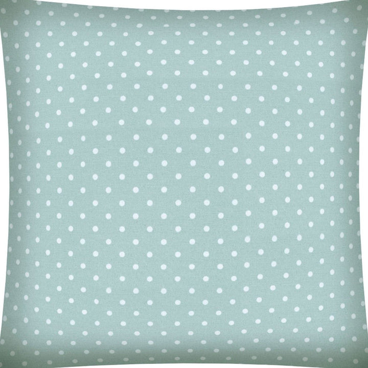 17" Seafoam Polka Dot Indoor Outdoor Throw Pillow Cover