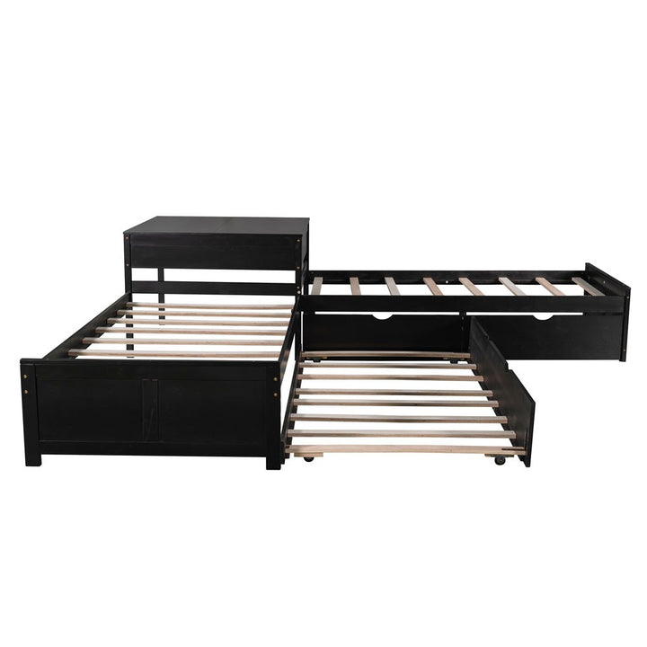 Espresso Twin Bed with Trundle