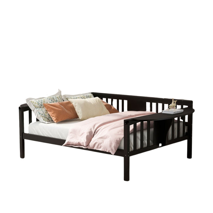 Espresso Solid and Manufactured Wood Full Bed