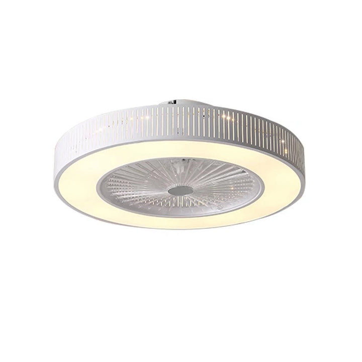 Classy Ceiling Fan And Round LED Lamp