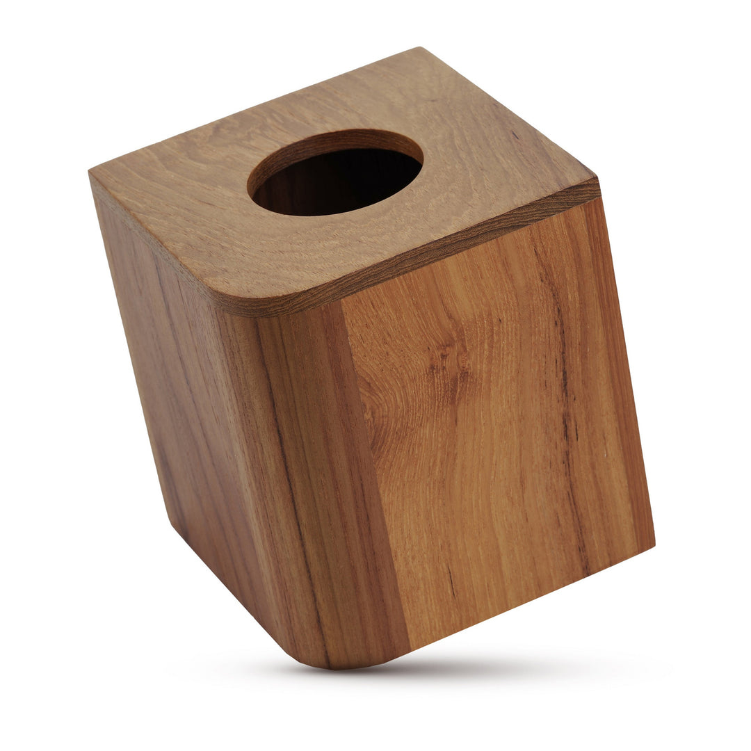 Designer Genuine Teak Tissue Box Cover