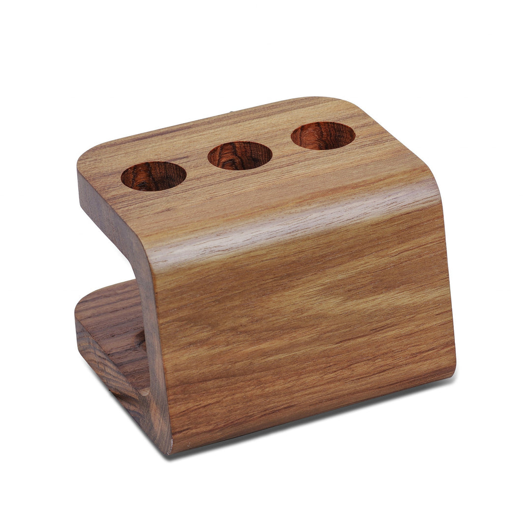 Designer Genuine Teak Toothbrush Holder