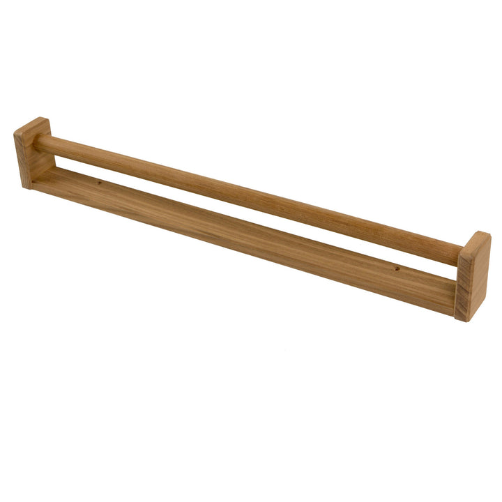 22" Traditional Solid Teak Towel Bar