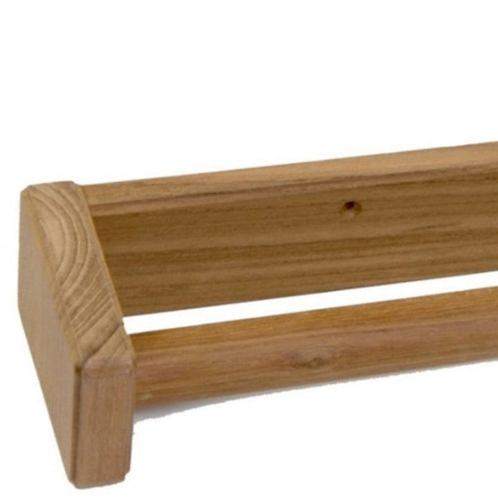 22" Traditional Solid Teak Towel Bar