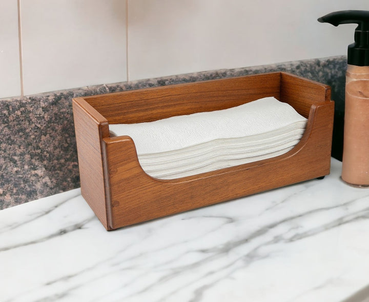 Traditional Solid Teak Guest Paper Towel Holder