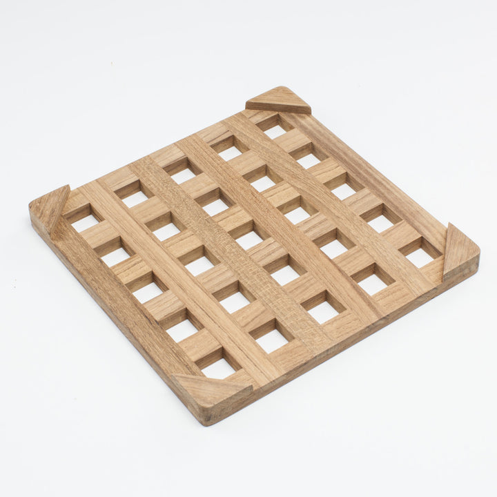 8.00 " Square Wood Trivet