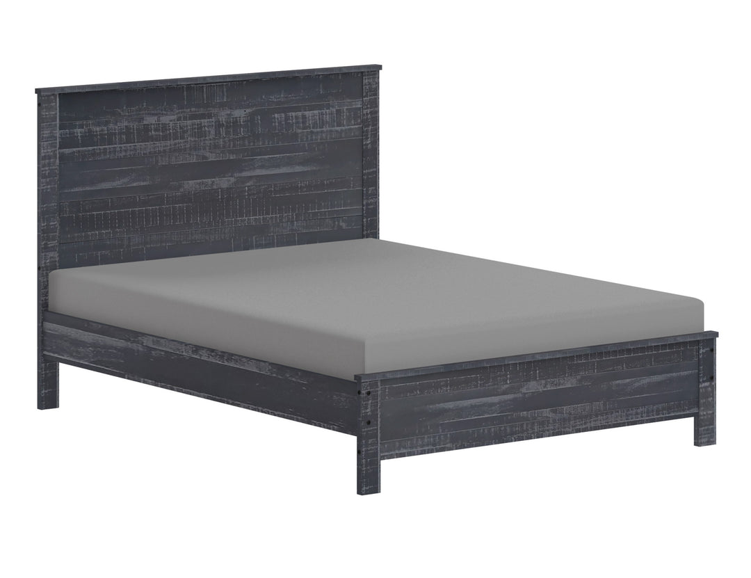 Dark Brown Solid Wood Twin Bed Frame