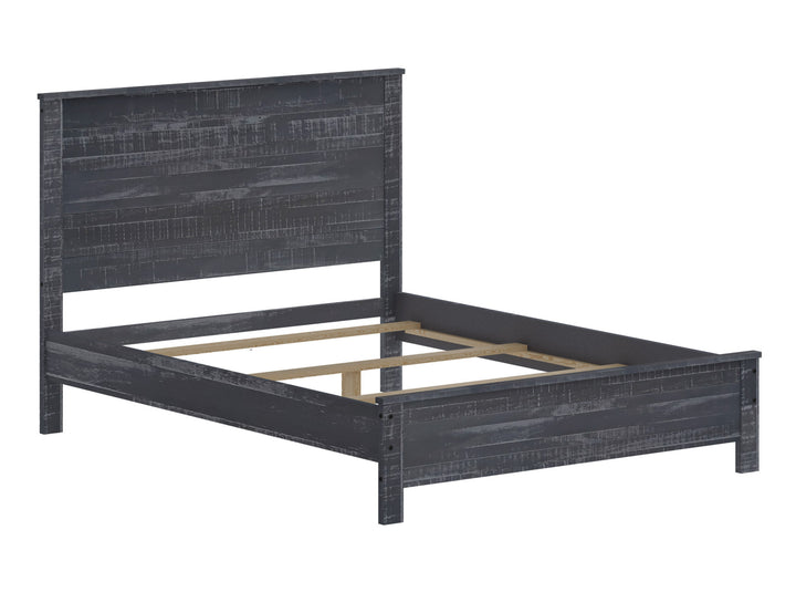 Gray Solid Wood Twin Bed Frame