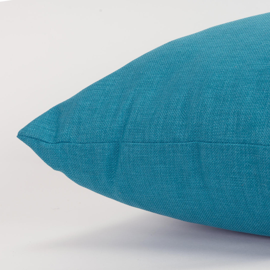 22" Teal Blue Indoor Outdoor Throw Pillow