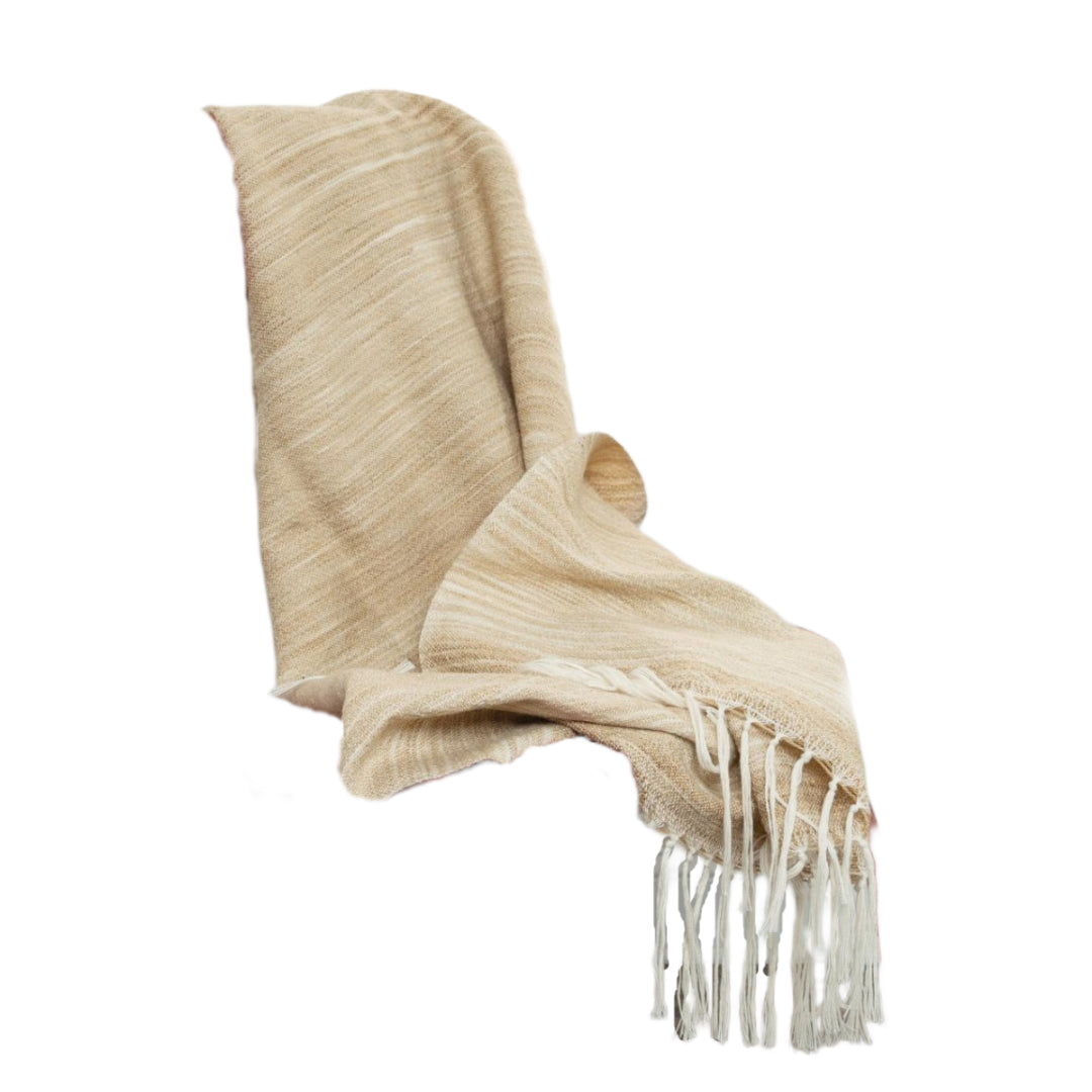 Beige Woven 100% Poly Pet Throw Blanket