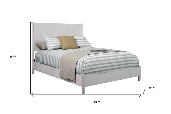 Gray Solid and Manufactured Wood King Bed