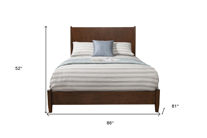 Brown Solid and Manufactured Wood King Bed