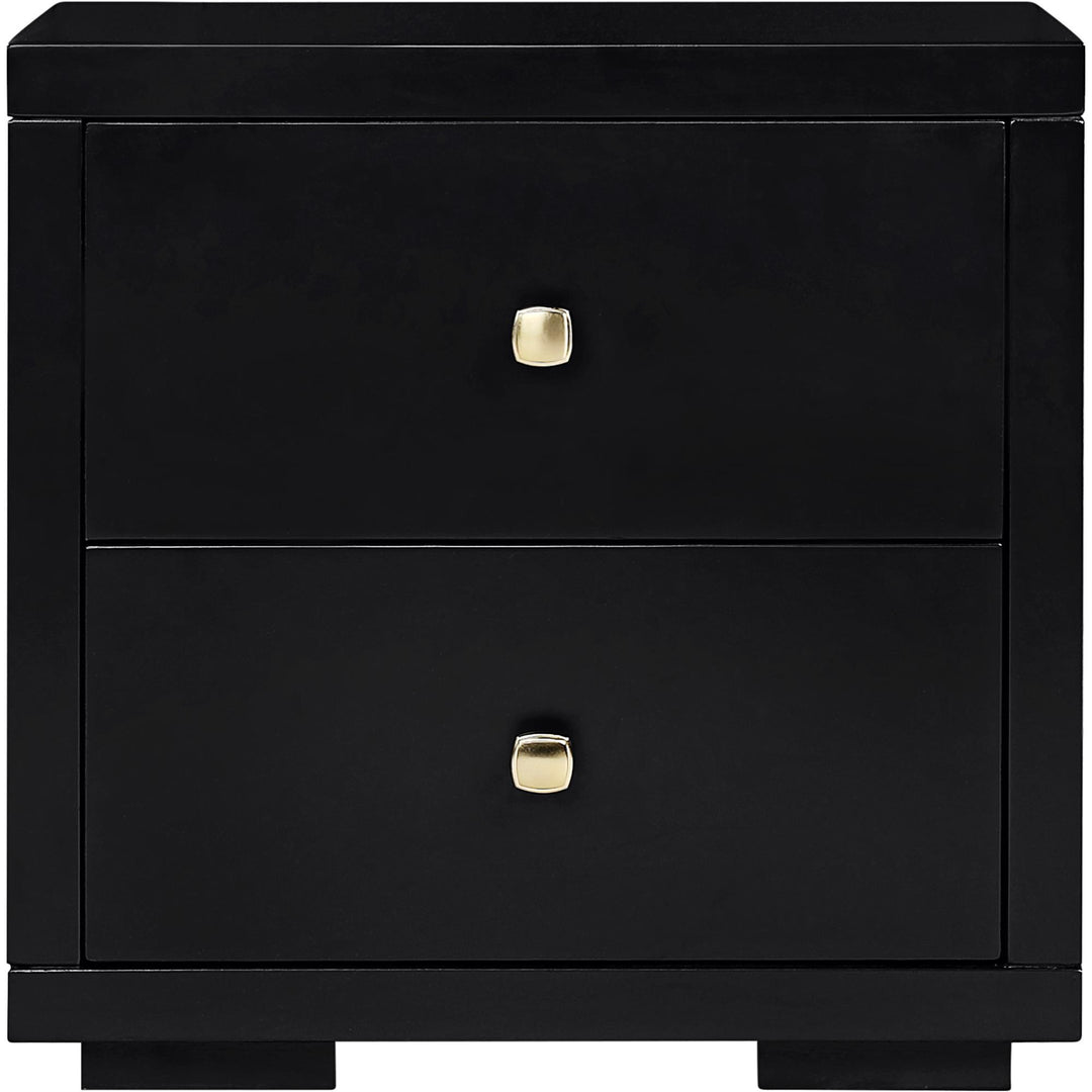 19" Espresso Two Drawer Nightstand