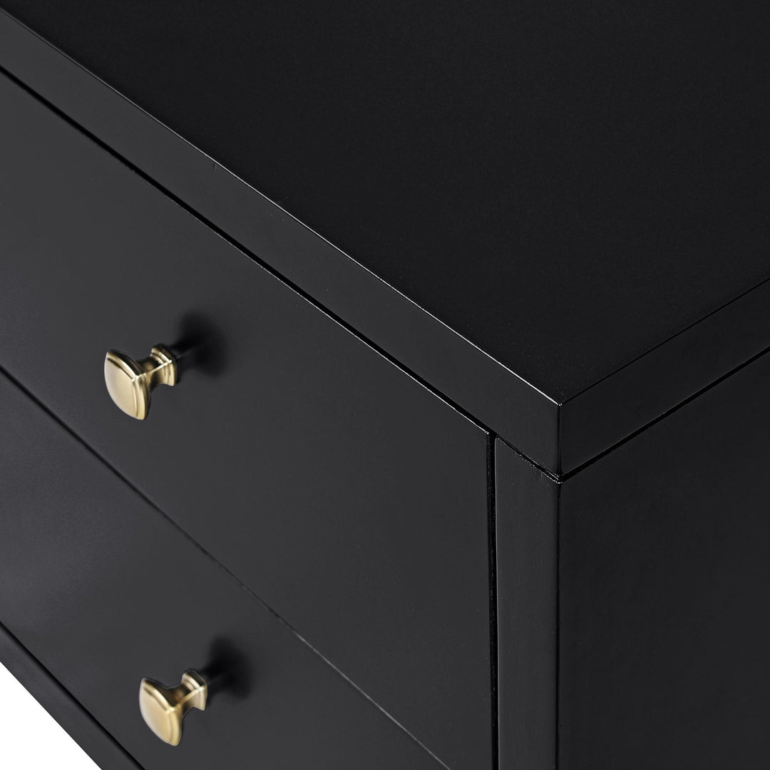 19" Espresso Two Drawer Nightstand