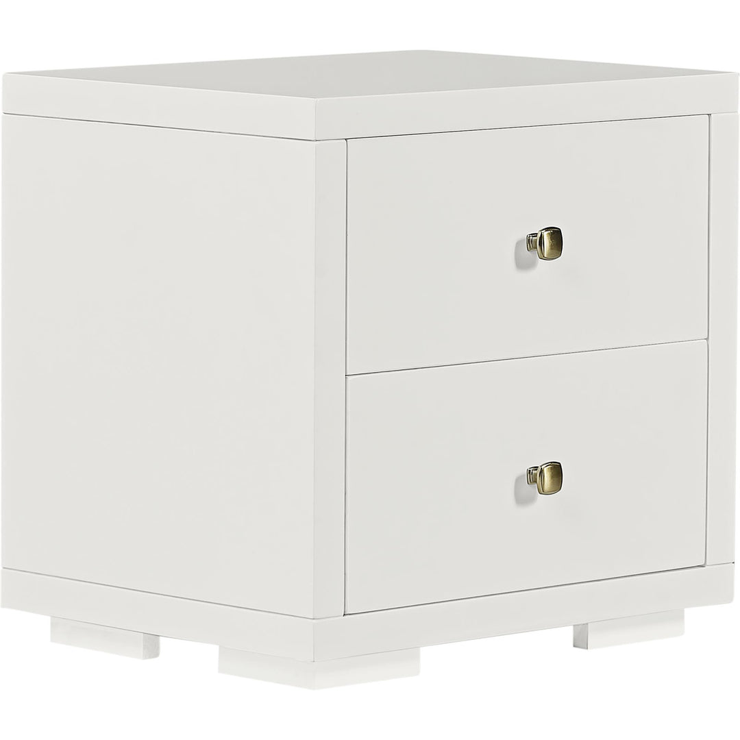 19" Espresso Two Drawer Nightstand