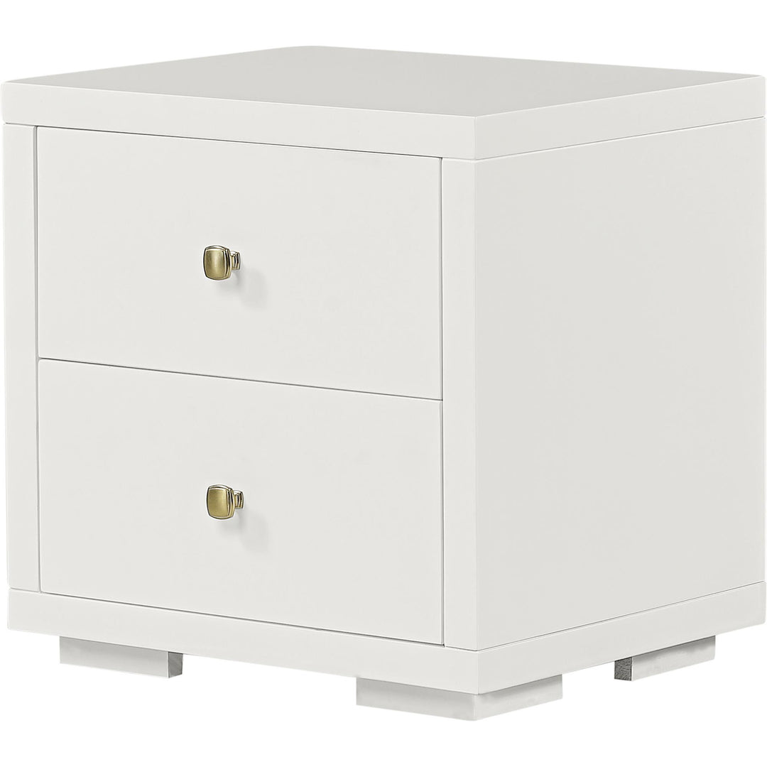 19" Espresso Two Drawer Nightstand