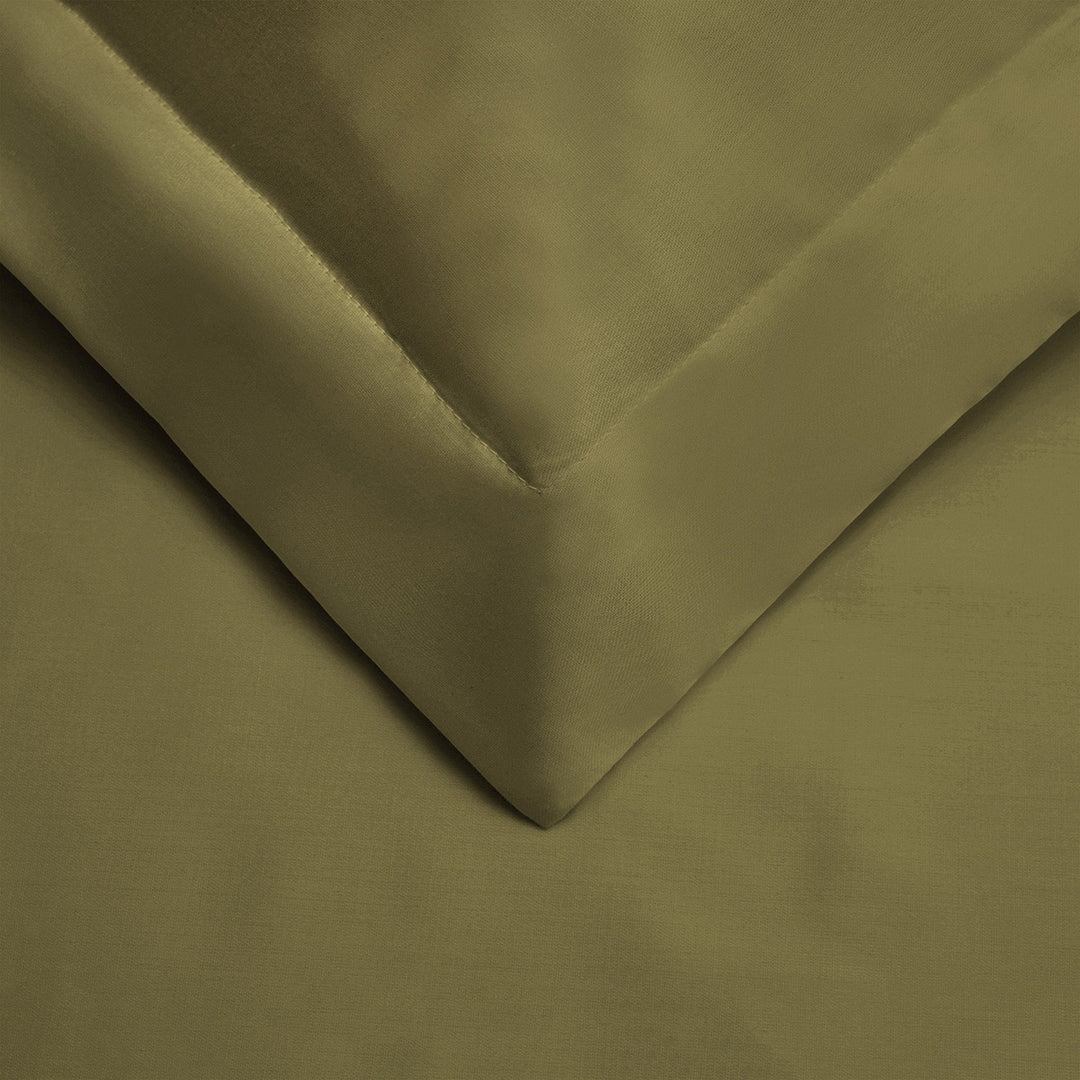 Sage Twin Cotton Blend 300 Thread Count Washable Duvet Cover Set