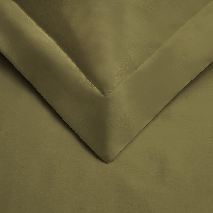 Sage Twin Cotton Blend 300 Thread Count Washable Duvet Cover Set