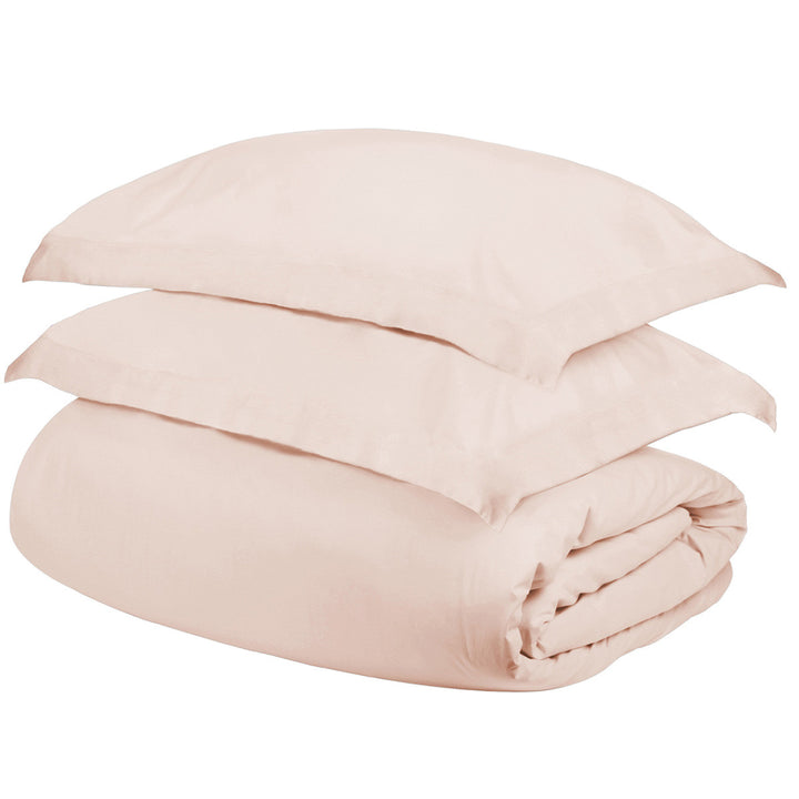 Pink King Cotton Blend 400 Thread Count Washable Duvet Cover Set