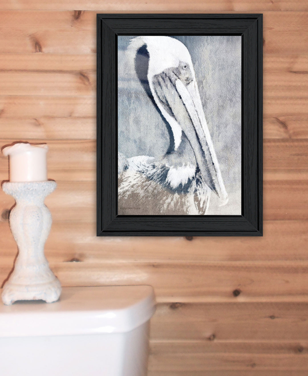 PELICAN Black Framed Print Wall Art