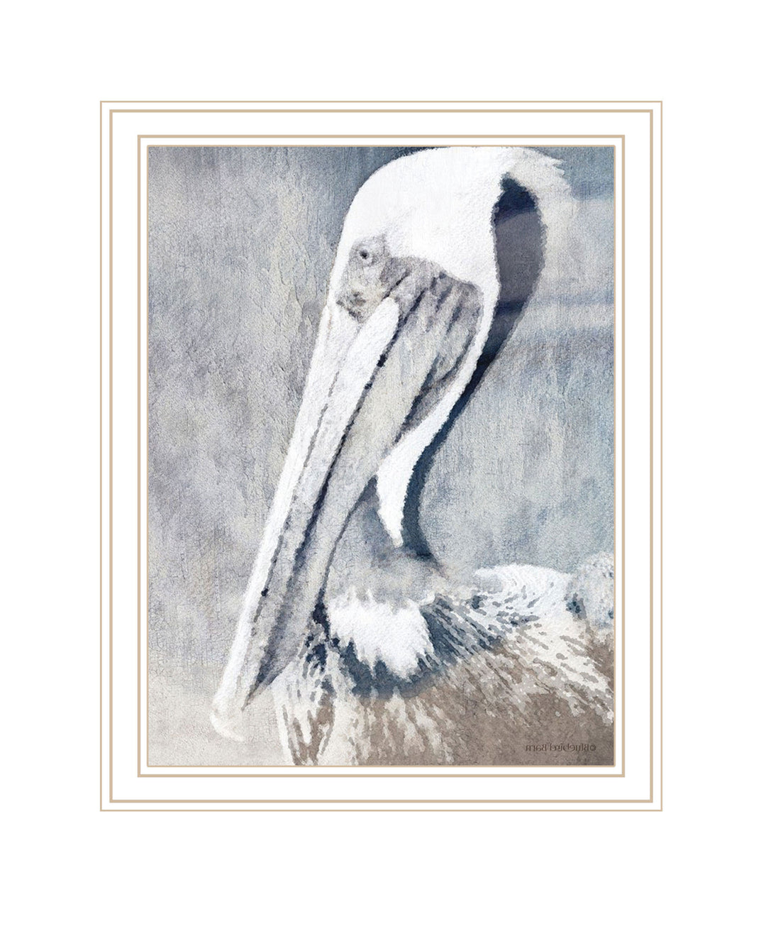 PELICAN Black Framed Print Wall Art