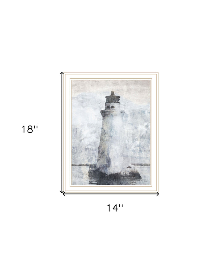 Lighthouse Black Framed Print Wall Art