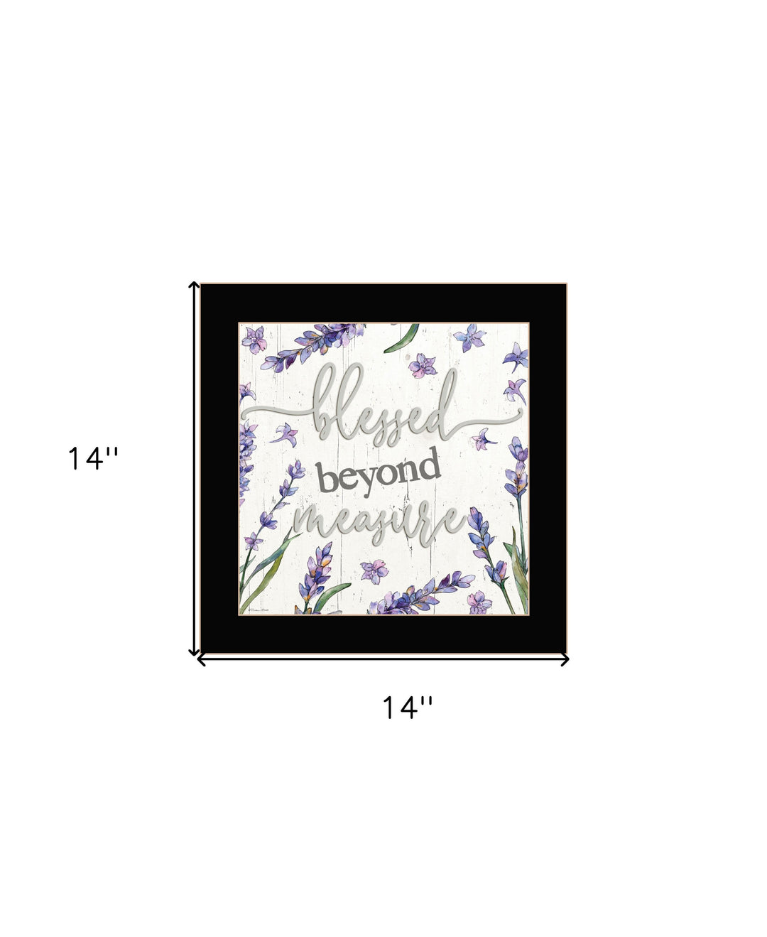 Blessed Beyond Measure Black Framed Print Wall Art