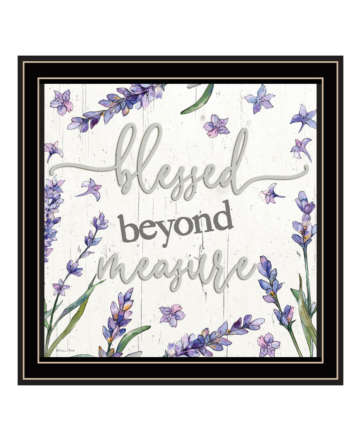 Blessed Beyond Measure Black Framed Print Wall Art