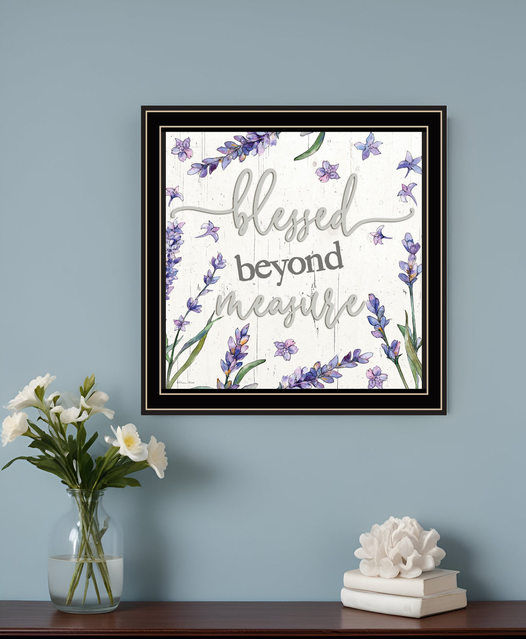 Blessed Beyond Measure Black Framed Print Wall Art