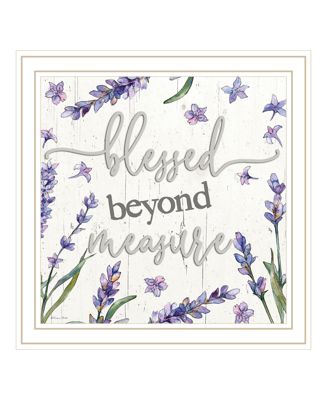 Blessed Beyond Measure Black Framed Print Wall Art