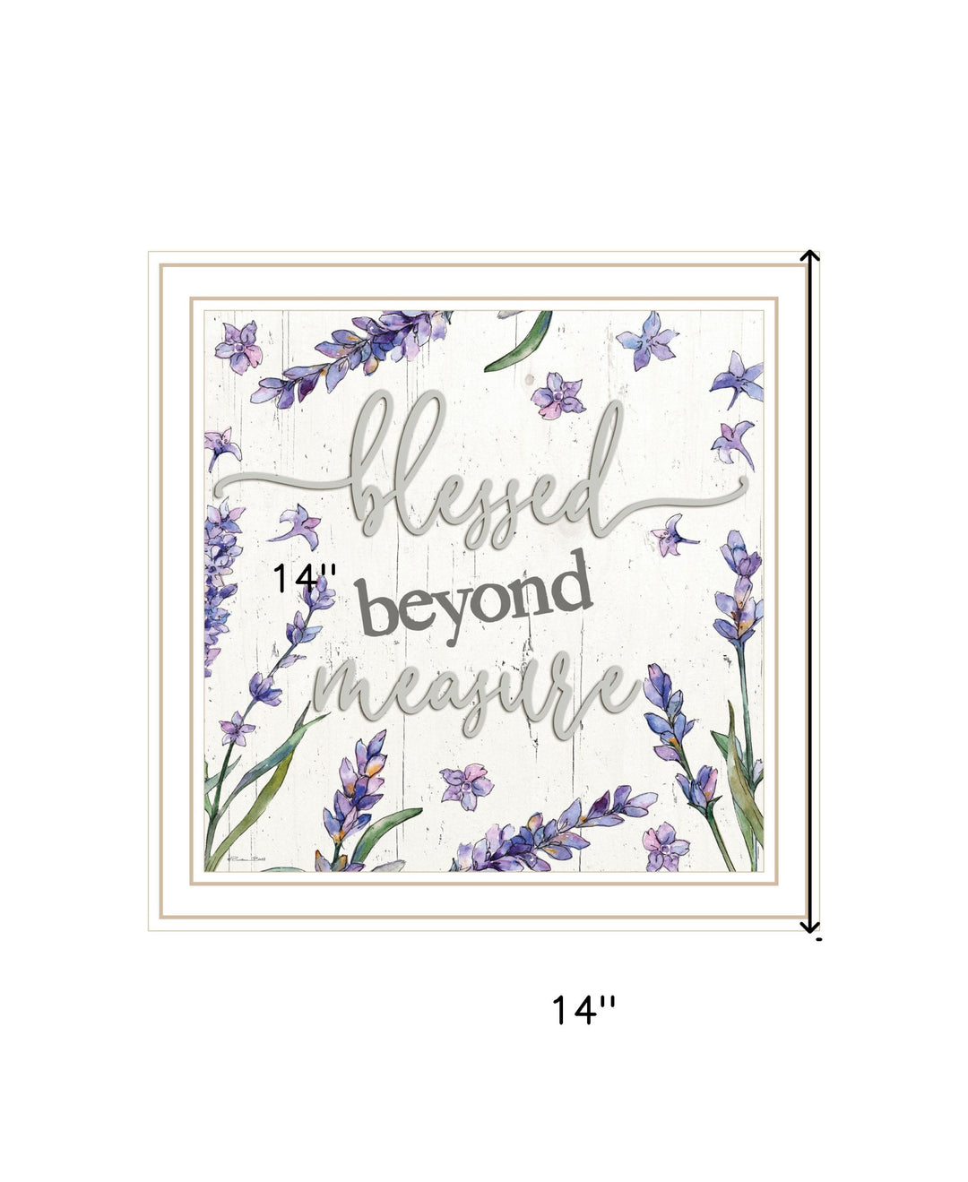 Blessed Beyond Measure Black Framed Print Wall Art