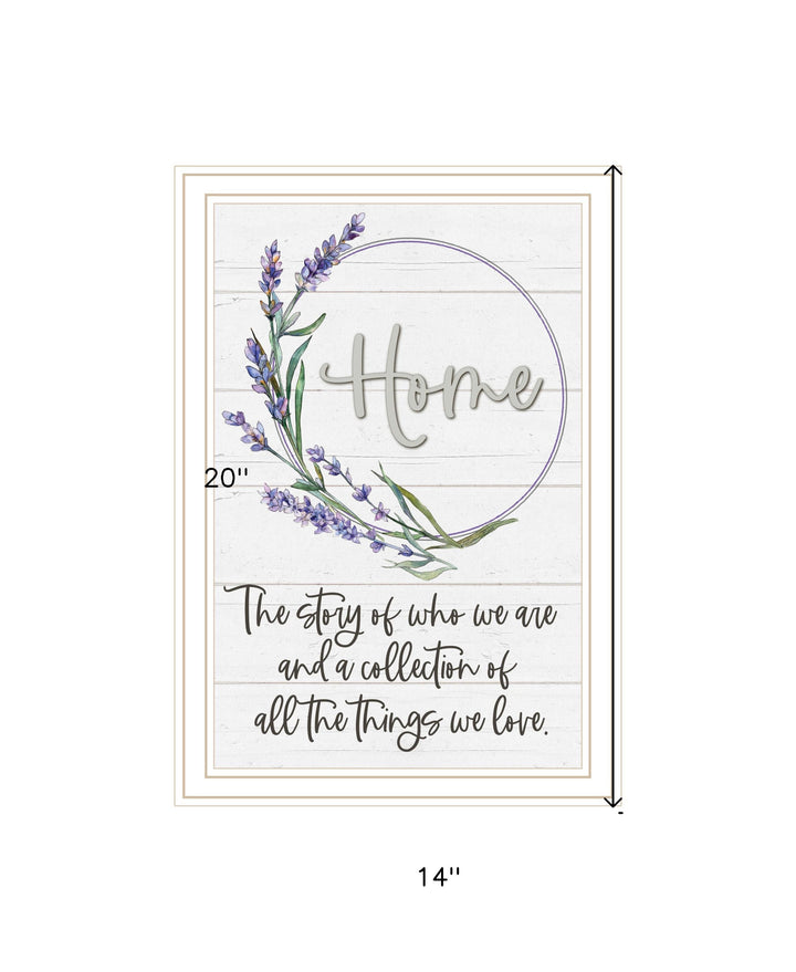 Home a Circle of Love Black Framed Print Wall Art