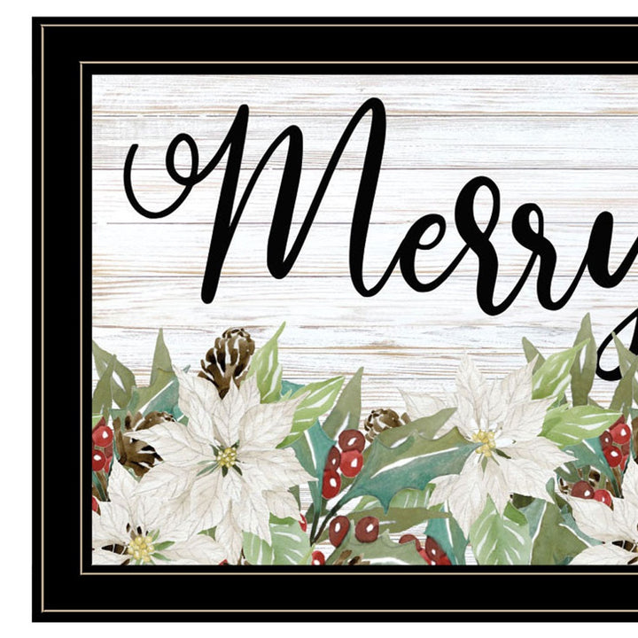 Merry and Bright Black Framed Print Wall Art