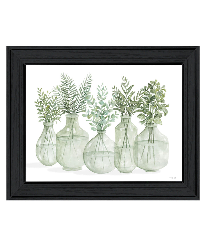 Simply Sage Black Framed Print Wall Art