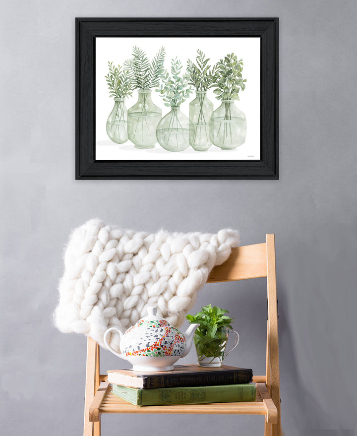 Simply Sage Black Framed Print Wall Art