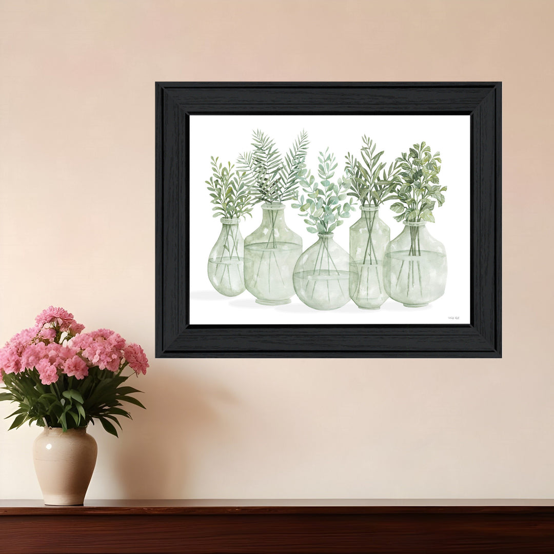 Simply Sage Black Framed Print Wall Art