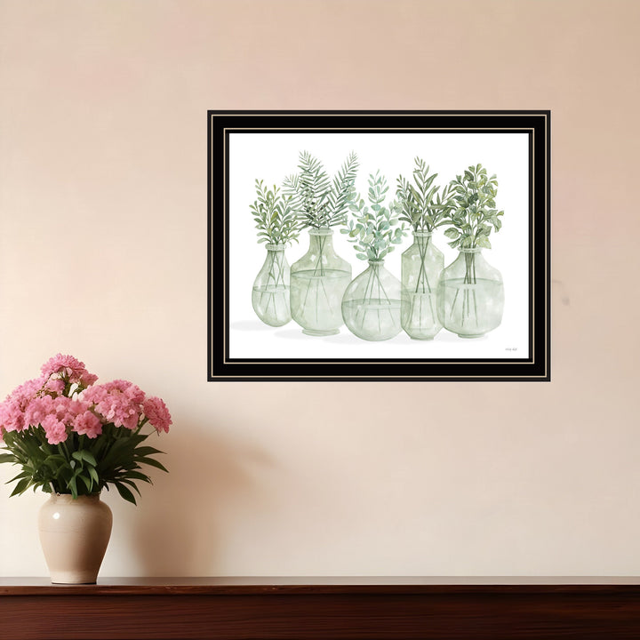 Simply Sage Black Framed Print Wall Art