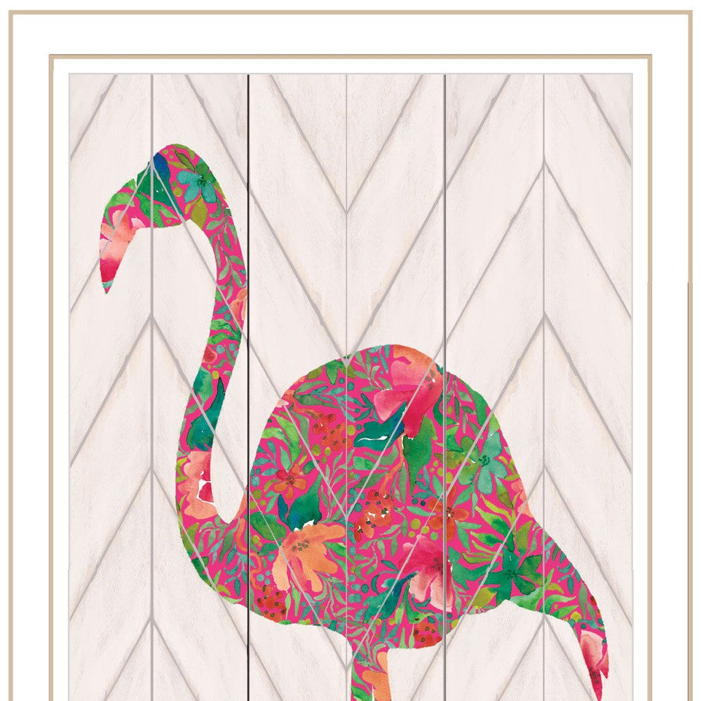 Be A Flamingo Black Framed Print Wall Art