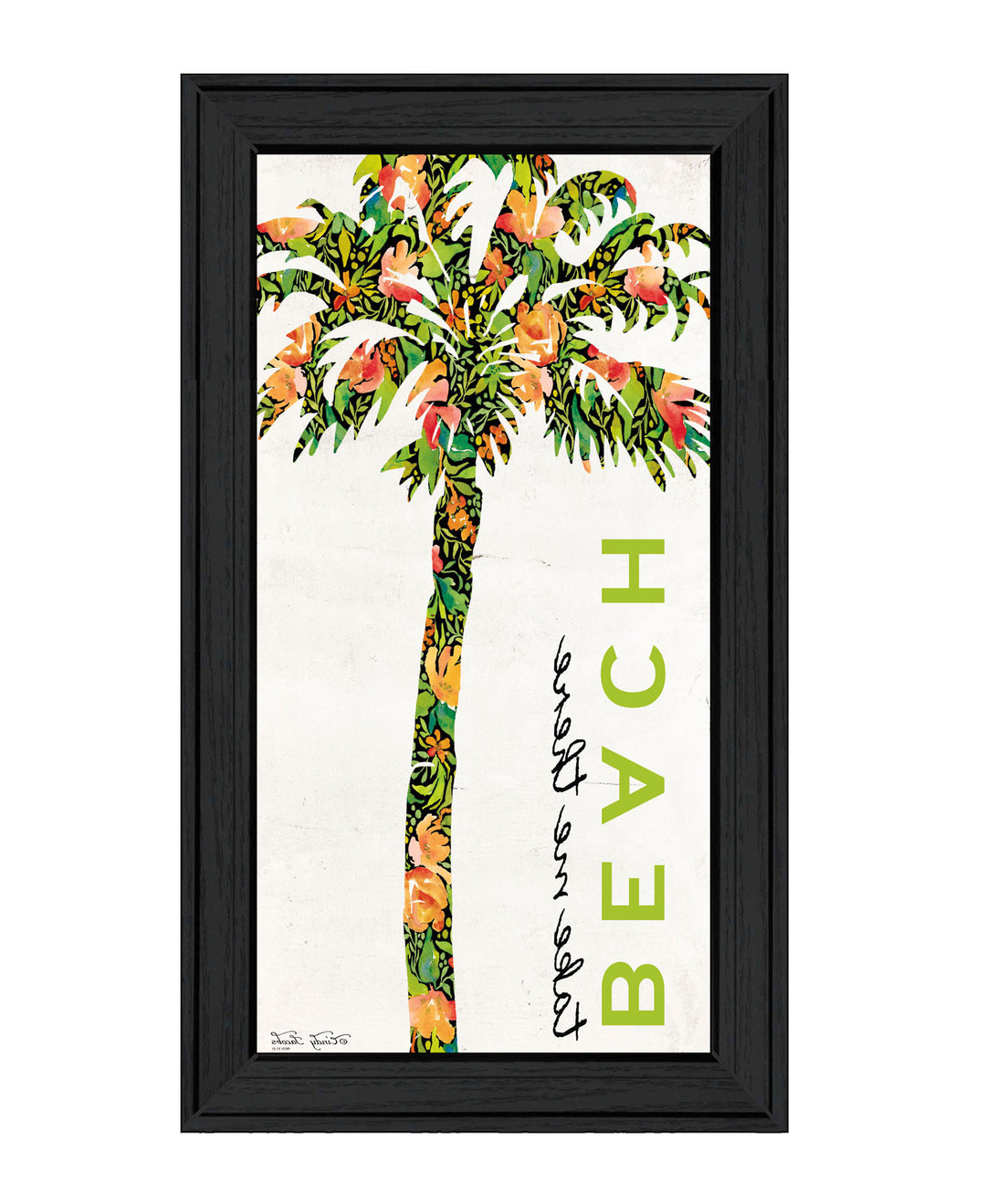 Beach Take Me There Black Framed Print Wall Art