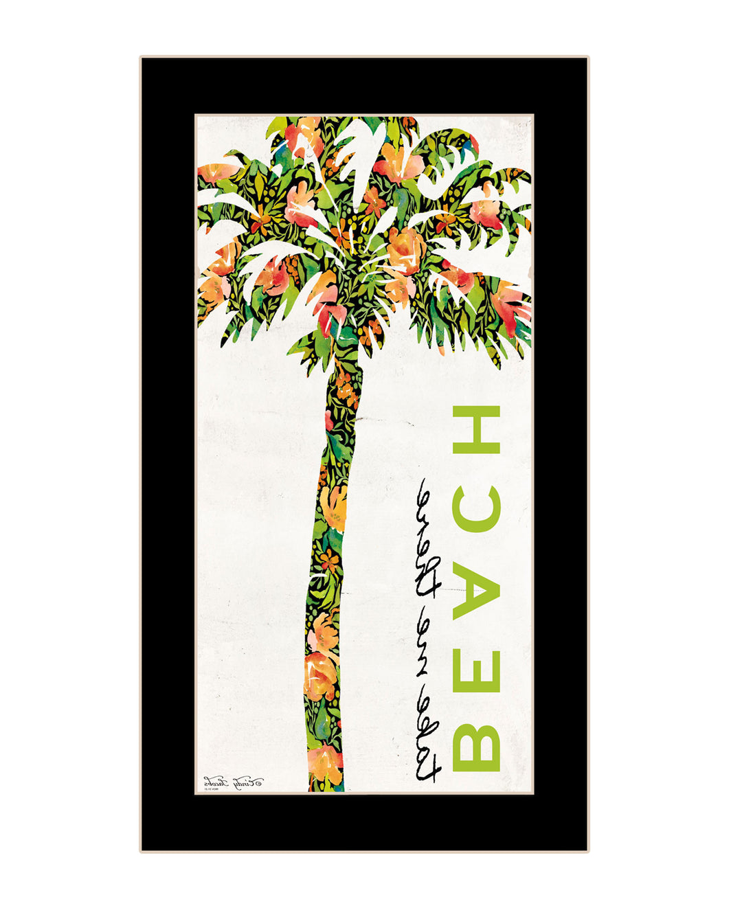 Beach Take Me There Black Framed Print Wall Art