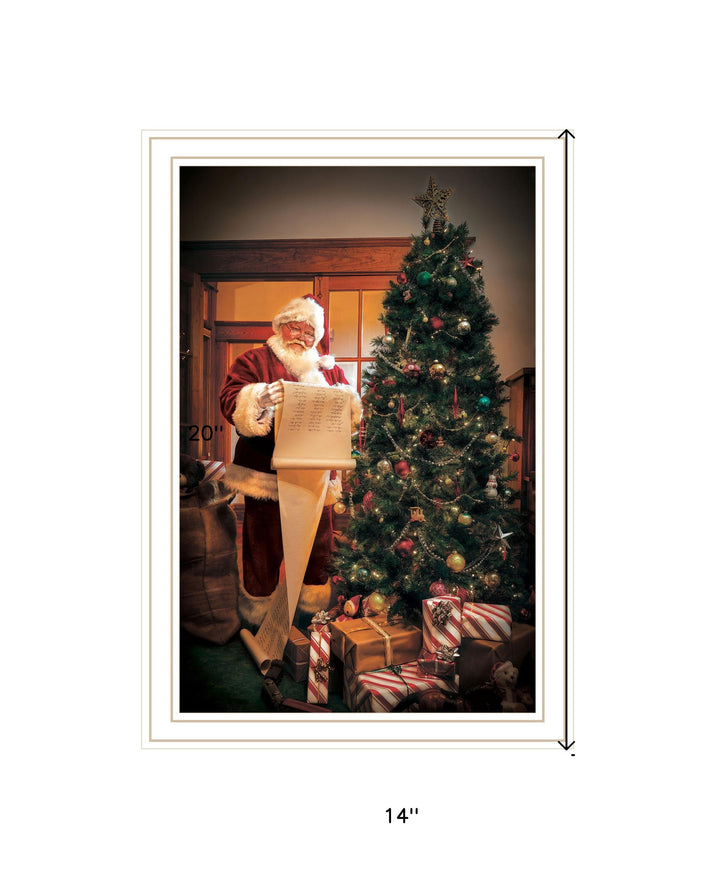 Naughty Or Nice Black Framed Print Wall Art