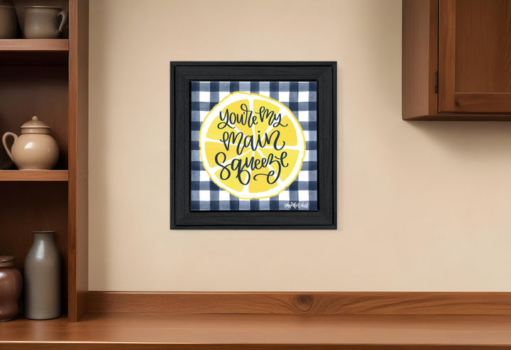 Main Squeeze Black Framed Print Wall Art