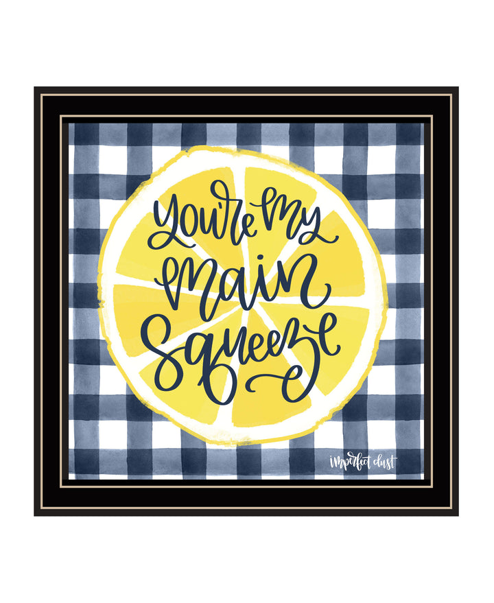 Main Squeeze Black Framed Print Wall Art