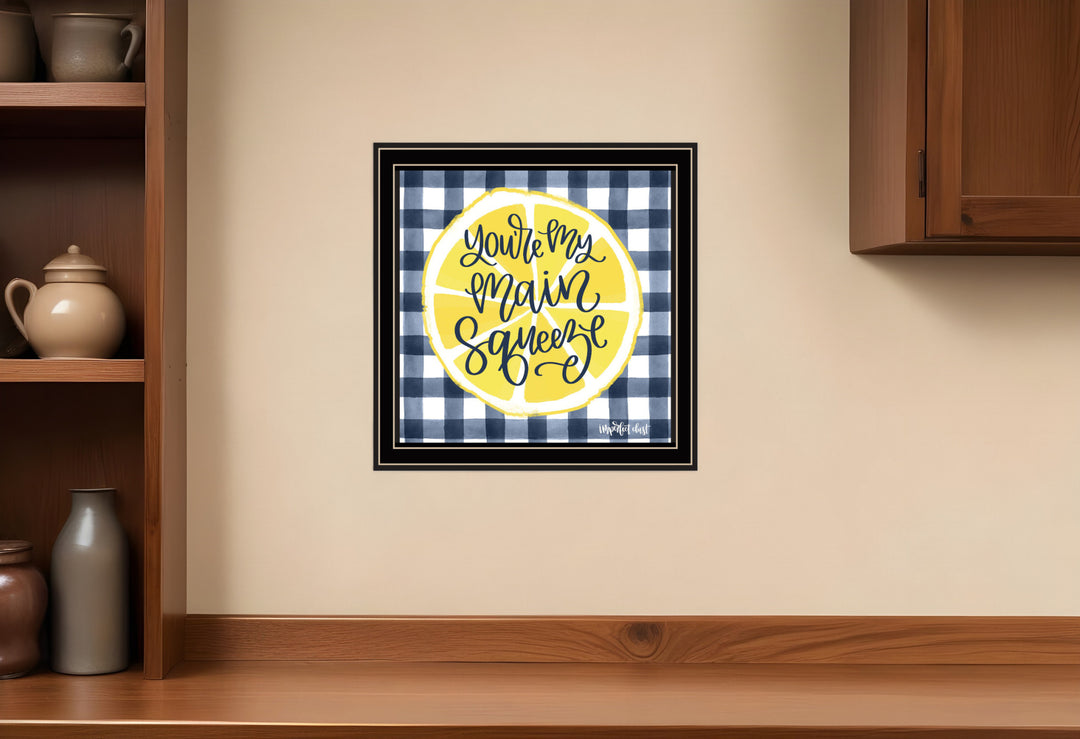 Main Squeeze Black Framed Print Wall Art