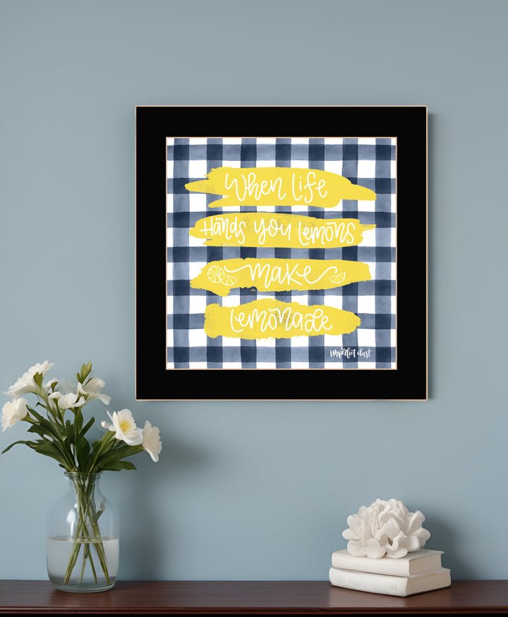 Make Lemonade Black Framed Print Wall Art