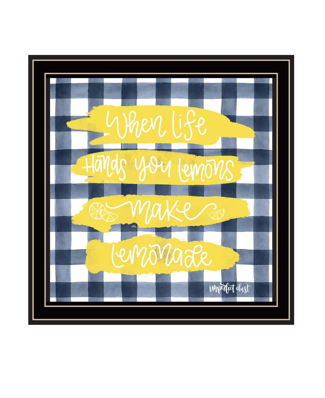 Make Lemonade Black Framed Print Wall Art