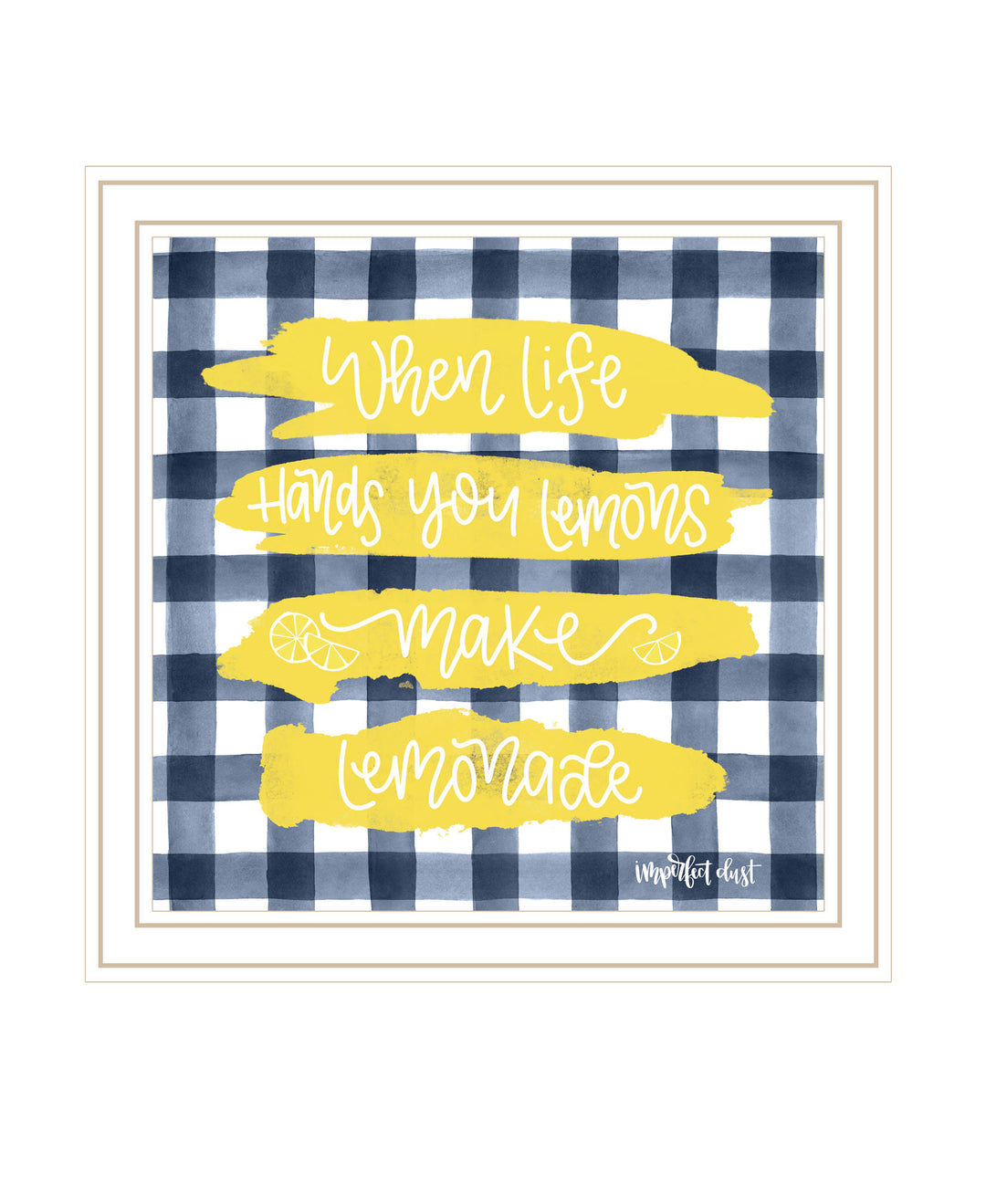 Make Lemonade Black Framed Print Wall Art