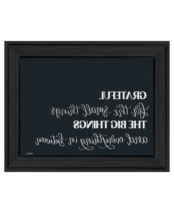 Grateful For Everything Black Framed Print Wall Art