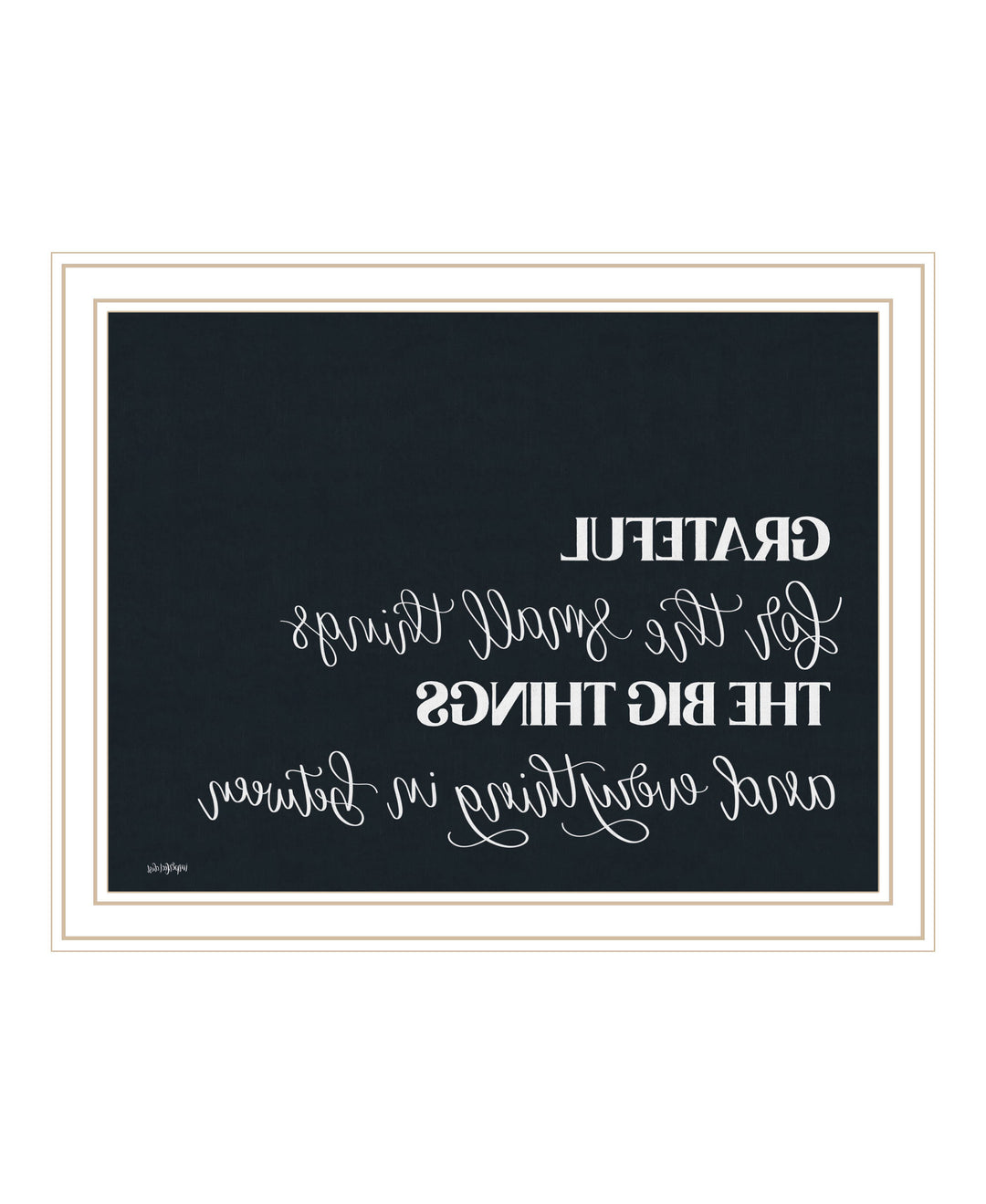 Grateful For Everything Black Framed Print Wall Art